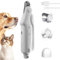 TABKSOLA Lime pour Chien avec Grand Coupe Griffes, Fonctionnement Silencieux,avec 2 Lumières LED, Chargement USB