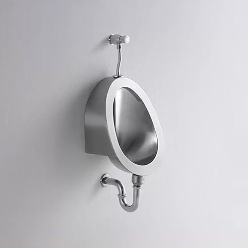 304 Edelstahl Urinal, wandmontierte Männer-Flush-Urinal, Badezimmer-Splash-Urinal, mit manuellem Spülenventil, kommerzielles Auswaschungs-Hocheffizienten Urinal, Publ (Wandreihe)