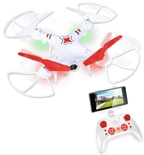 Xtrem Raiders - Flycam | Dron Para Niños Con Cámara Foto Y Video | Drones Para Niños | Dron Con Cámara, 3 Velocidades, Autolooping, Auto Giro | Drone Compatible Con Gafas De Realidad Virtual