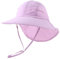 Pesaat Baby Sonnenhut Mädchen Mit UV-Schutz Sonnenmütze Baby Junge Mit Nackenschutz Sommerhut Kinder Kleinkind(Lila, Gr.1-4Jahren(48-52))