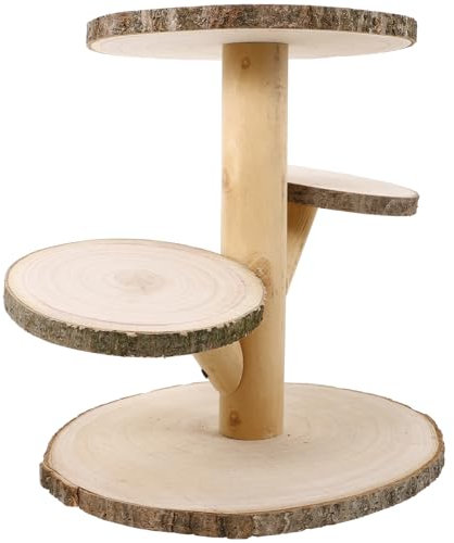 GLEAVI Expositor De Cupcakes Madera Soporte Para Postres De Bodas Soporte Tarta De Diseño Rústico