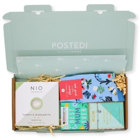 POSTED! Here's To You Mum Letterbox Gift For Mum Includes Nio Cocktail & Treats - Gift Set - By LK - Thoughtful, Heartfelt, Unique, Cherished Mum