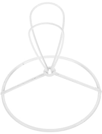 TOBBOMEY Metall Lampenschirmrahmen Ring DIY Lampenschirm Halterung Lampenschirm Gestell für Kronleuchter Schutz und Einfache Montage