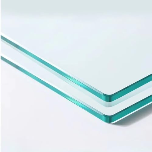 Glasplatte für Kaminofen 60x60 cm Gehärtetes Glas Tischplatte Ersatzteil, Sicherheitsglas Glasscheibe transparent für Esstisch Couchtisch(40x40cm/15.7x15.7in)