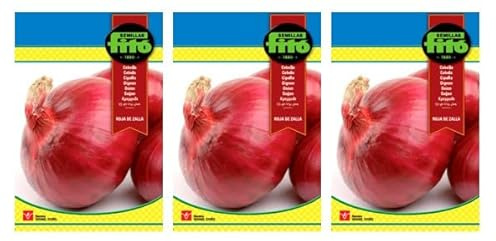 Semillas Cebolla Roja Zalla (Pack 3 sobres x 5 gr) 15 gr Total
