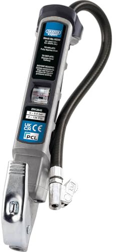 Draper 16230 Professional Air Line Inflator with Lock-On Connector, Multicoloured