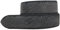 Brazil Lederwaren Wechselgürtel mit Pythonprägung ohne Schnalle 4 cm | Druckknopf-Gürtel für Damen Herren 40mm Schlangen-Optik | Schwarz 90cm