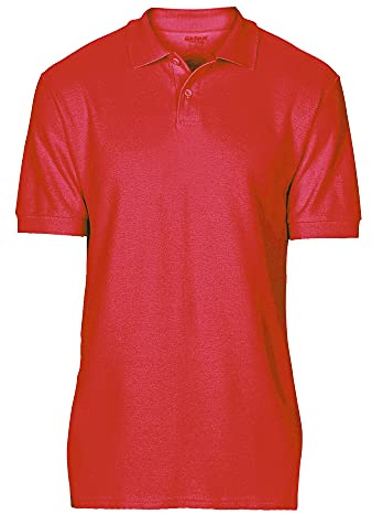 Gildan Softstyle Men's Red Polo Shirt S (Double Pique)
