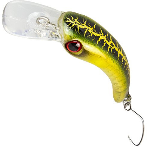 FTM Wobbler Masu 1, 2g 2, 9cm - Forellenwobbler zum Spinnangeln, Miniwobbler zum Forellenangeln, Forellenköder zum Spinnfischen, Farbe:grün/goldfarben/silberfarben