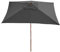 Mendler Parasol Florida, Parasol de jardin, Parasol de marché, 2x3m polyester/bois 6kg - anthracite