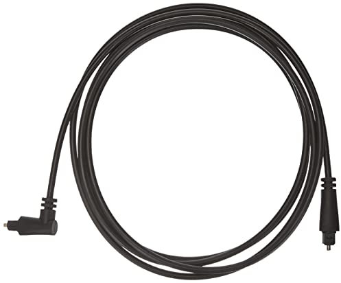 goobay - Cable Toslink acodado 90° (clavija giratoria 360°), 2 m, cable de fibra óptica acodado en un extremo, cable de audio digital, 41595