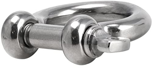 FASTON® Schäkel geschweift D=12 Edelstahl A4 V4A (2 Stück) Rund Scheakel Rundschäkel Verbinder Rostfrei