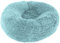 Aldenhoven Goods Hundebett Plüsch 40-120 cm Rund Katzenbett Hundekissen Katzenkissen Donut Hundekörbchen Blitzversand (Türkis, 50 cm)