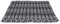 Leewadee Zabuton Rollbare Meditations-Matte Tragbare Sitzmatte Ökologisches Naturprodukt, Kapok, 70 x 70 cm, Schwarz Weiß