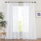 PONY DANCE Tende Interni con Passanti - Tenda Bianca 140 x 280 CM per Soggiorno Tende Camera da Letto Salotto Moderne Decorativo Finestra 2 Pezzi