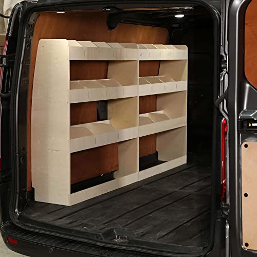 VANIFY - Kompatibel mit Volkswagen Transporter T5 T6 L1 2003+ Fahrzeugeinrichtung Fahrzeugregale, komplette Fahrerseite Regal