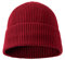 Tinncana Klassische Wintermütze aus Merinowolle für Männer und Frauen, warme, weiche Unisex-Schädelmütze mit Bündchen (Rot)
