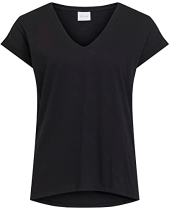 Vila Female T-Shirt Basic-V-Ausschnitt