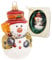 Krebs Glas Lauscha - Weihnachtsdekoration/Christbaumschmuck aus Glas - Schneemann als Anhänger - Motiv: klein mit Besen - Größe: ca. 9 cm - Made in Germany