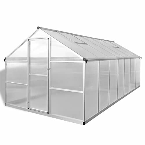 Rantry Gewächshaus Verstärkt Aluminium 10,53 m² Rasen, Hof Model43556