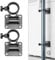 OKUYAN 2PCS Fishing Umbrella Holder Wall Mounted Fishing Umbrella Bracket Aluminum Alloy Fishing Box Umbrella Holder Foldable Parasol Holder Clamp Boat Rod Holders Outdoor Fishing Balcony Patio, Grey