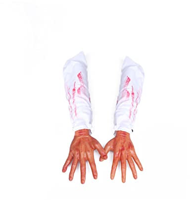 Toyvian Realistische Abgetrennten Arm Halloween Streich Arm Requisiten Für Party Latex Simulation Hand Flecken
