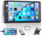 CAMECHO Radio de Coche 2 DIN con Bluetooth, 7 Pulgadas Pantalla Táctil Autoradio Soporte Mirror Link FM/AUX/Conexión Espejo/Control del Volante + Cámara de Respaldo