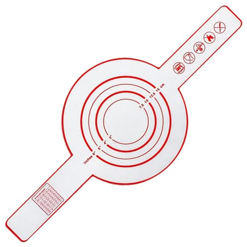 Tapis de Cuisson en Silicone pour Four Hollandais - Antidérapant, Rond à Long Manche pour Pâtisserie et Pain
