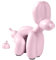 Rideco Pooping Ballon Hund Skulptur Kleine Tierstatue Home Decor Moderne Dekorative Kunstskulptur Moderne Desktop-Ornament für Büro Schlafzimmer Wohnzimmer Dekor (Rosa, Klein)