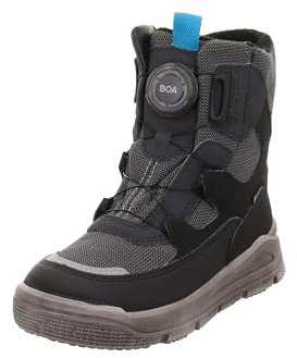 Superfit Mars Warm gefütterte Gore-Tex, Stivali da Neve, Schwarz/Hellgrau 0070, 30 EU Larga