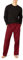 Amazon Essentials Ensemble de Pyjama avec Pantalon en Flanelle et T-Shirt à Manches Longues Homme, Rouge Cerise/Noir Carreau Buffalo Classique, XXL