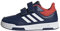 adidas Tensaur Hook and Loop Shoes, Zapatillas Unisex niños, Dark Blue FTWR White Bright Red, 30 EU