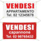 Pubblimania Banner Vendesi personalizzabile in pvc per esterno con occhielli perimetrali per il fissaggio. Personalizza online con le tue scritte e noi lo stampiamo. (Cm 100x300)