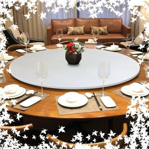 DAQXYH Bandeja Giratoria Grande Para Mesa De Comedor, Lazy Susan De Madera Para Cocina, Organizador Redondo, 6 Colores, 80cm