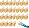Electrical Connector,25 PCS Electrical Wire Connectors,Male and Female Spade Connectors,Piggyback Spade Connectors,Electrical Crimp Connectors,Electrical Double Male Female Adapter