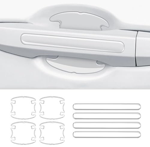 8 Stück Auto Türgriff Schutzfolie für Opel Corsa D A B C E F OPC, Transparent Selbtklebend Auto Türgriffe Kratzschutz Aufkleber, für Griffmulden