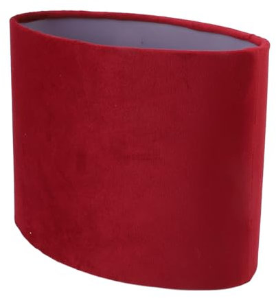 Ovale Lampenschirme für Tischlampen, E27 E14 Stoff-Lampenschirm, aufsteckbare Lampenabdeckung, Schirm-Zubehör für Tisch-/Steh-Pendelleuchte (Wine Red)