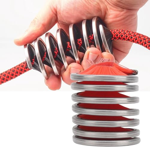 Vomeko Climbing Rope Cleaning Brush,Rope Cleaner Climbing,Nylon Rope Cord Brush,for Climbing Rope and Clothesline, 360 degrees All Round Cleaning Brush for Ropes