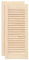 vidaXL Portes d'armoire à persiennes 2pcs 69x29,5cm bois de pin massif, porte de meuble, porte de garde-robe, panneau à persiennes en bois