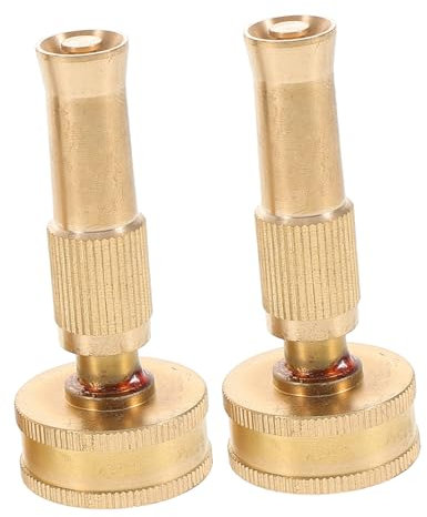 BCOATH 2pcs Copper Spray Gun Garden Hose Nozzle Adjustable Water Hose Sprayer for Irrigation and Washing Lawn