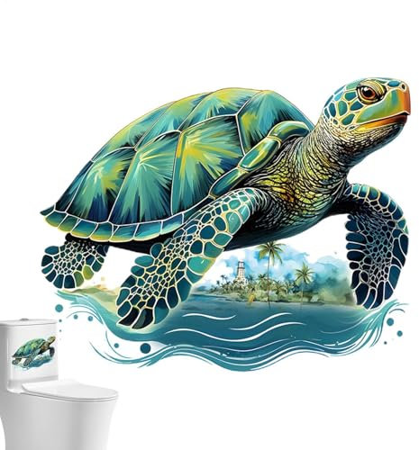 Lunaobrik Aufkleber für das Badezimmer, selbstklebend, Motiv: Cartoon, abnehmbarer Hintergrund, multifunktional, für