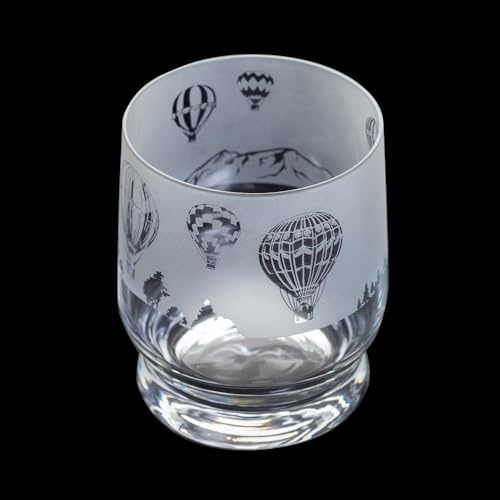 Dartington Crystal Aspect Tumbler - Hot Air Balloons