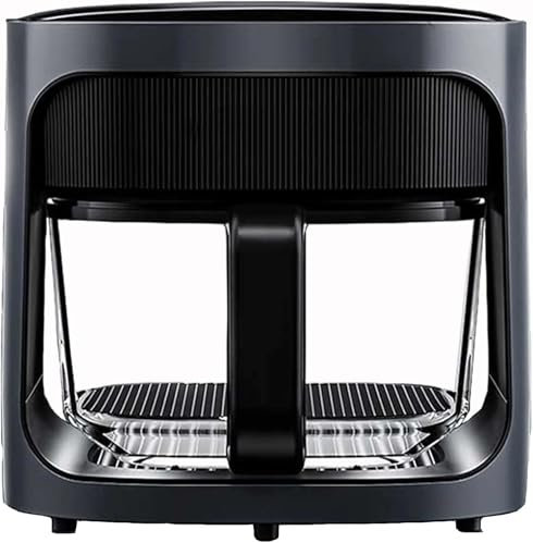 Freidora de Aire sin Aceite 6L con Ventana Visible, Air Fryer con Pantalla LED Táctil, 7 Menús, Temperatura Regulable, Cesta de Vidrio, 1200W