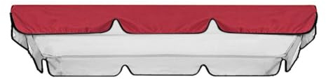 Osmond Outdoor Swing Top Cover Chair Cover Sun Canopy Cover Park Swing Rain Shelter Waterproof Furniture Cover Red