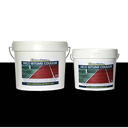 MATPRO Peinture résine pour bitume enrobé 12 Kg Noir