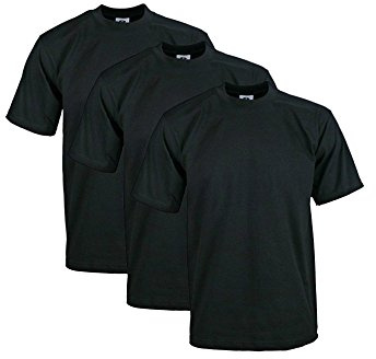Pro Club Herren 3-Pack Heavyweight Cotton Short Sleeve Crew Neck T-Shirt T-Shirt (3er Pack)