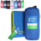 kupi Mikrofaser Handtücher S M L XL XXL Reisehandtuch Leicht Saugfähig – Mikrofaser Handtuch Set Sporthandtuch Fitness – Sauna Badetuch Strandtuch Schnelltrocknend (blau, 80x40cm + Tasche)