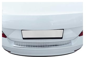 OMAC Ladekantenschutz für Skoda Fabia HB/Octavia Limo 2014-21 Edelstahl | Stoßstangenschutz, fahrzeugspezifische Passform