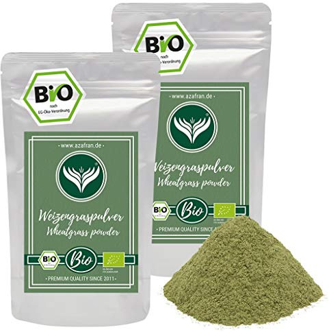 Azafran BIO Weizengras Pulver aus Deutschland oder Österreich 1kg