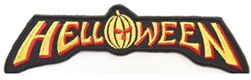 MAREL Patch Helloween Logo Aufnäher Aufbügler Stickerei 12 x 3,7 cm Nachbildung 1400